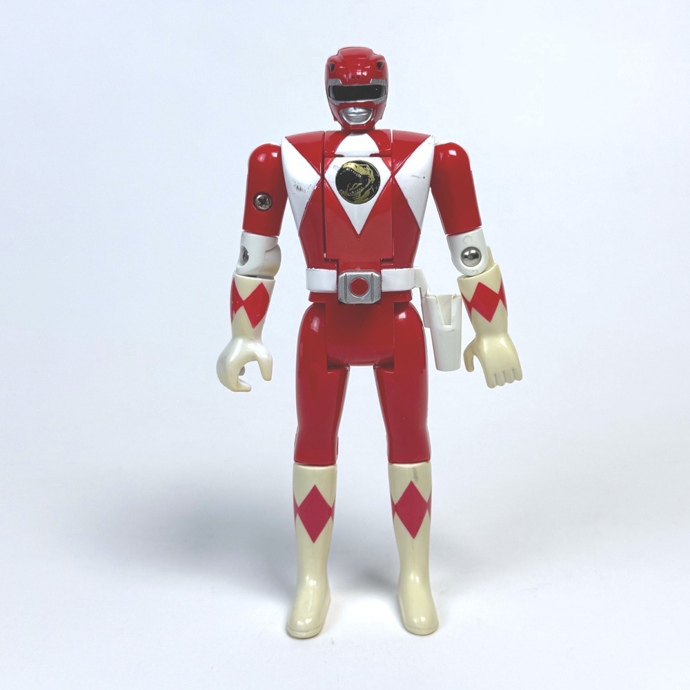 Vintage 1993 Bandai Power Rangers Red Ranger Flip Head Action Figure Jason 5.5"